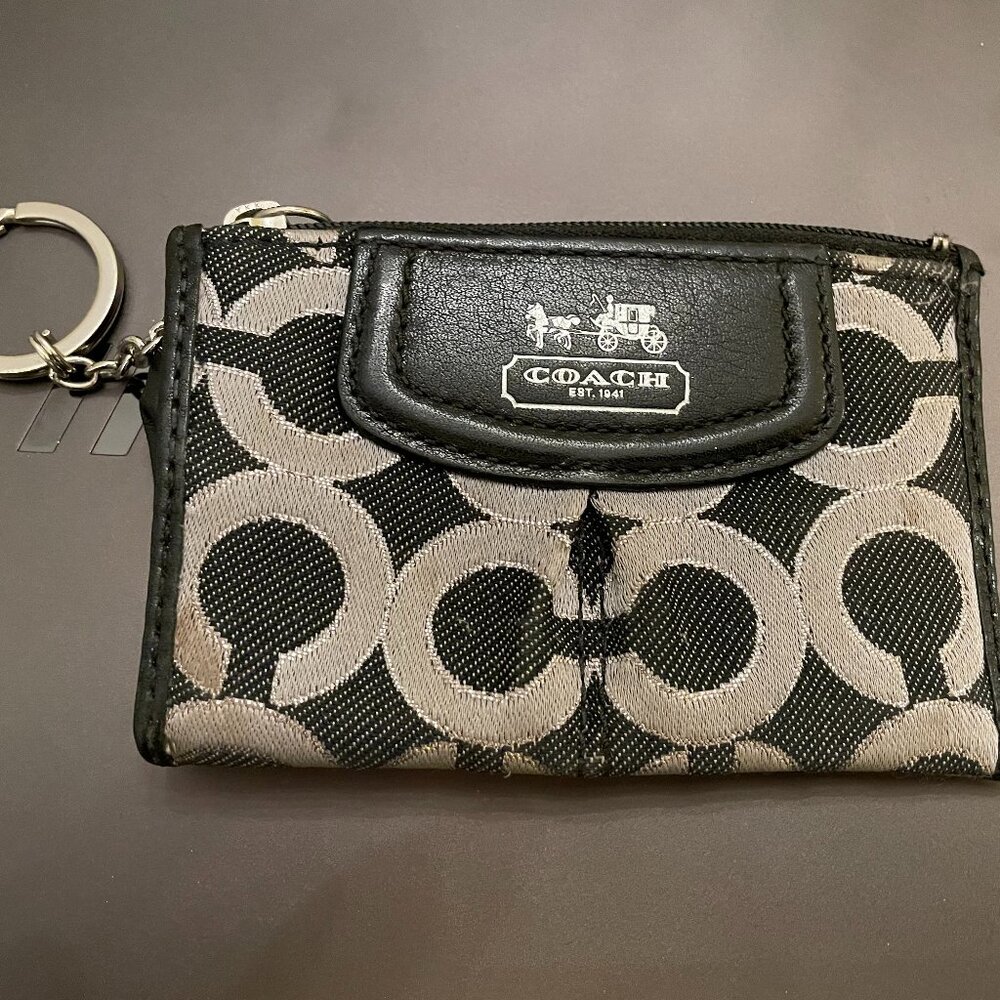 Black Coach Change Wallet